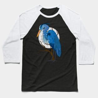 Egret moon Baseball T-Shirt